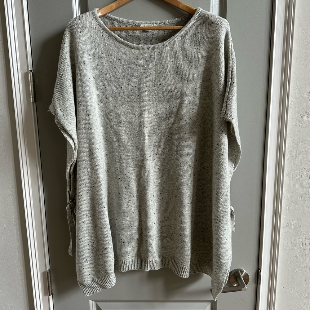 LOFT Poncho Size Tie Sweater